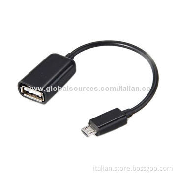 On-the-go Convenient OTG Cable for Samsung, 15cm Length, USB Hub